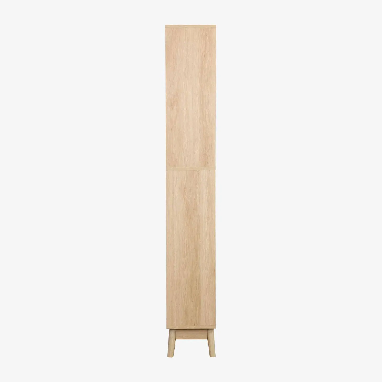 Opbergkolom met houtdecor 3 planken 2 lades
