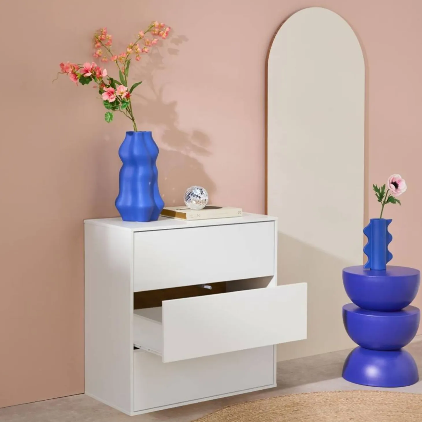 Opbergmodule decor houtdecor 3 lades 70cm