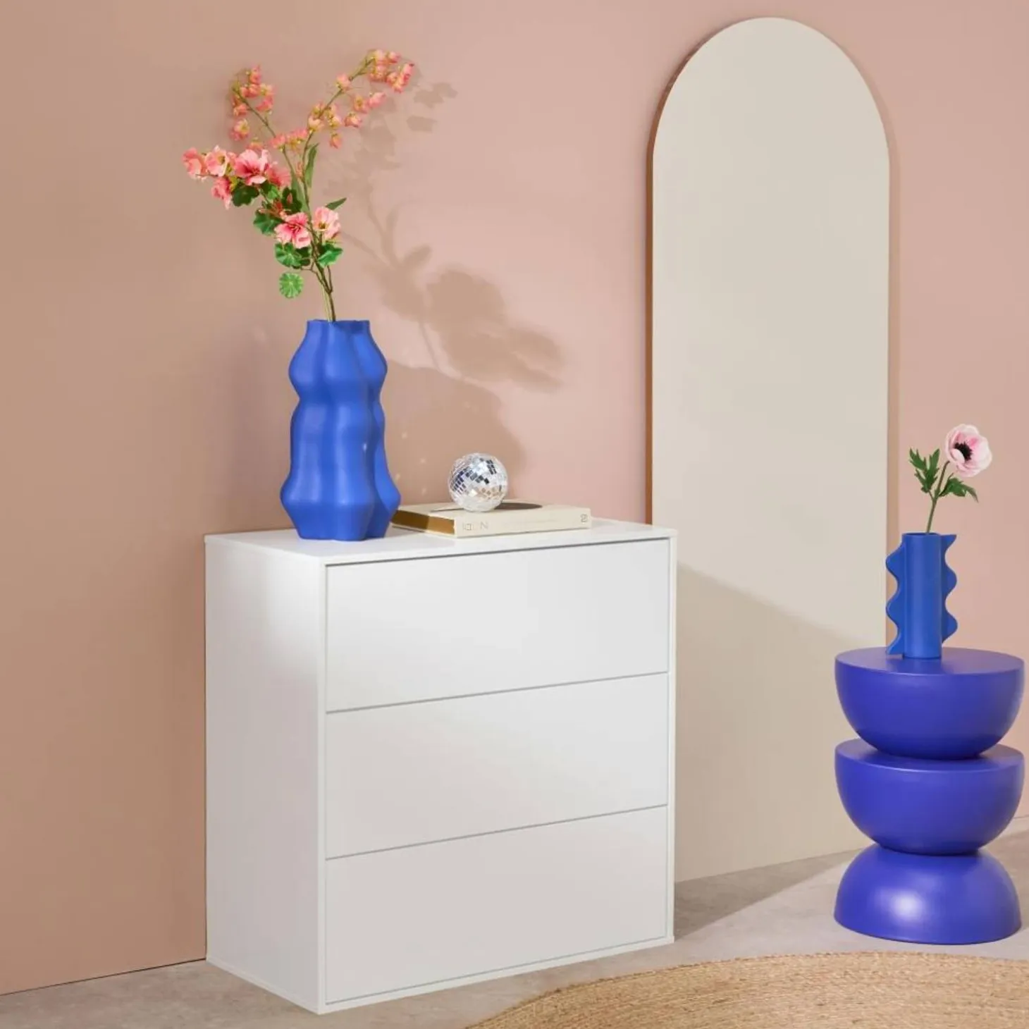 Opbergmodule decor houtdecor 3 lades 70cm