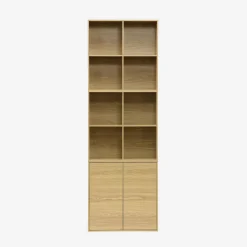 Opbergmodule houtdecor 4 vakken 70cm