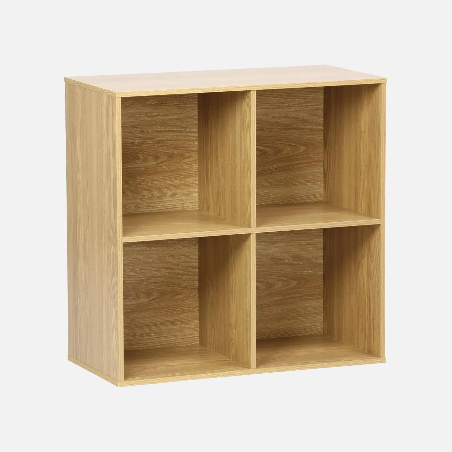 Opbergmodule houtdecor 4 vakken 70cm
