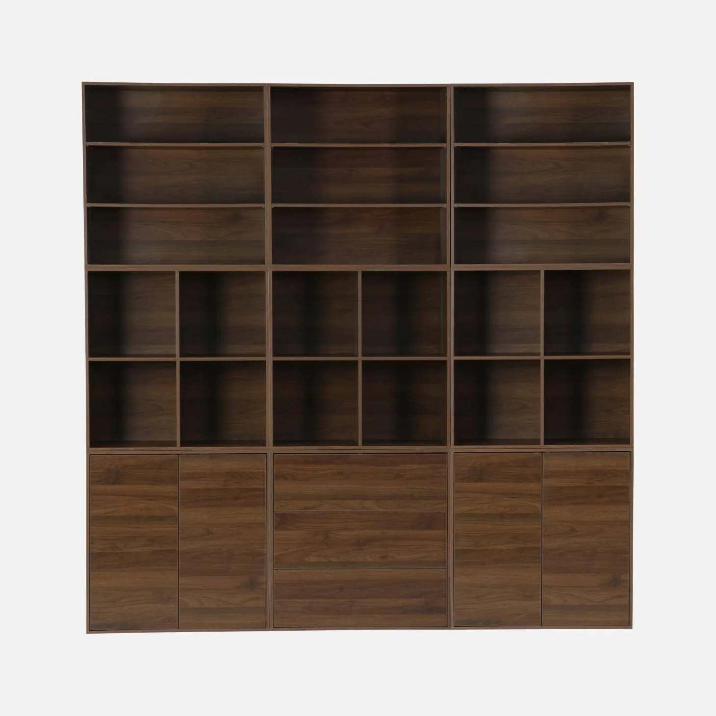 Opbergmodule houtdecor 4 vakken 70cm