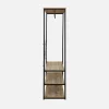 Open kast metaal hangruimte en planken 100cm
