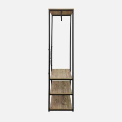 Open kast metaal hangruimte en planken 100cm