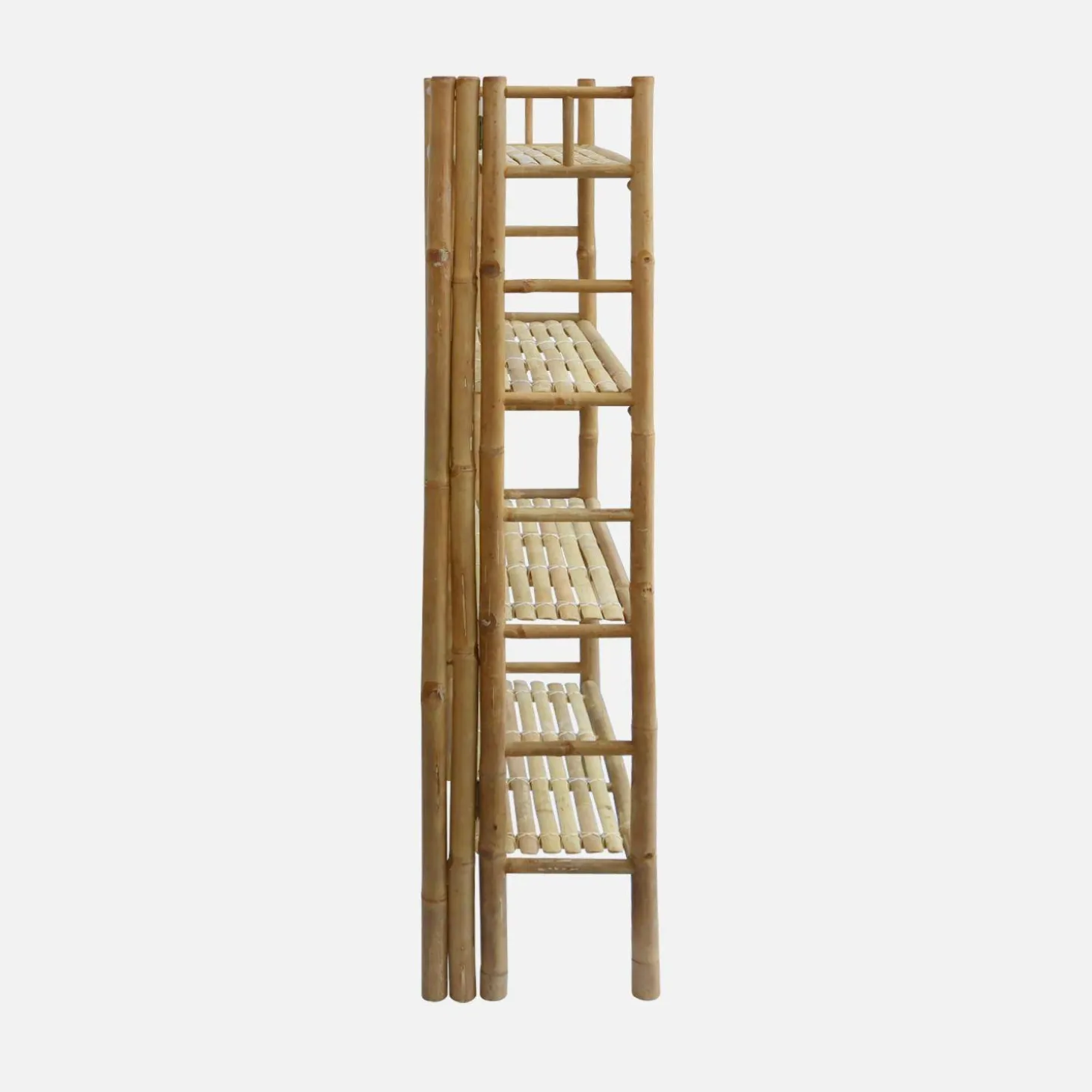Open kast met 4 niveaus van bamboe 66cm