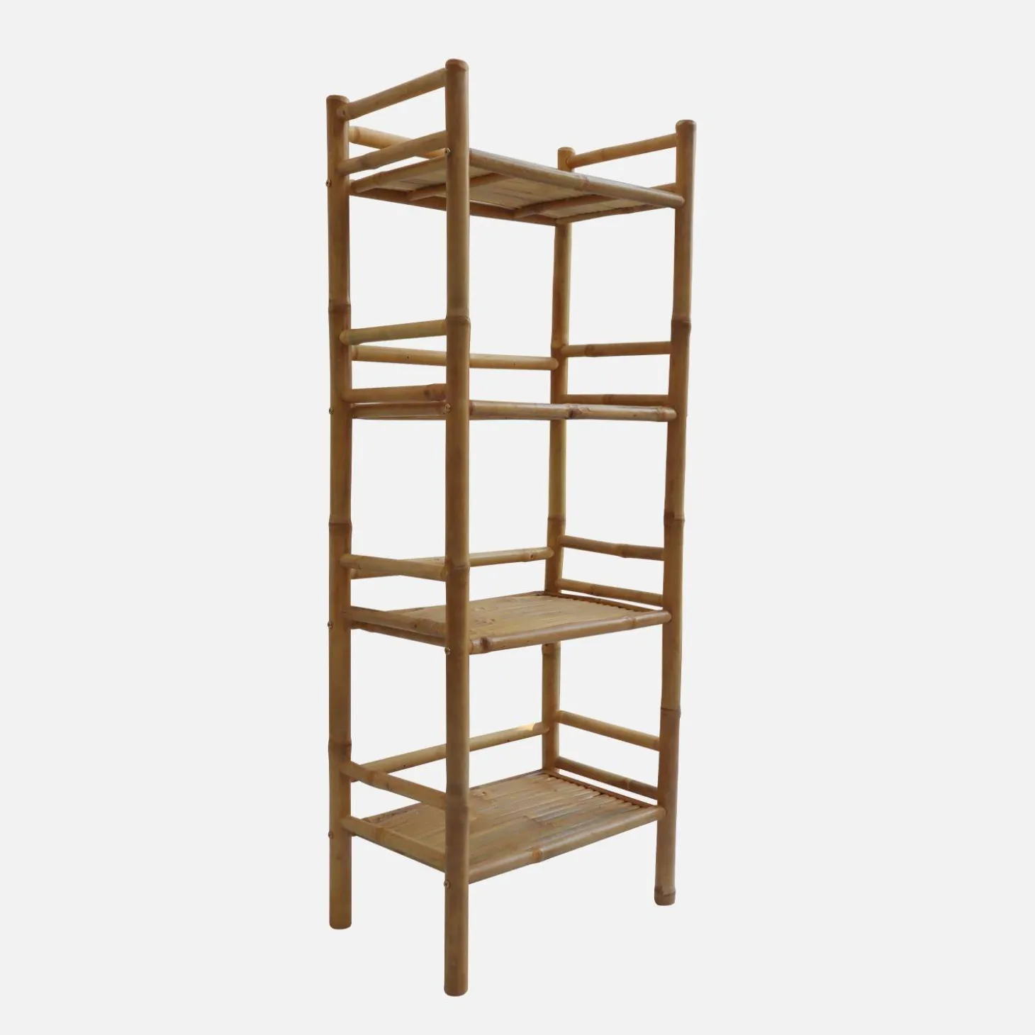 Open kast met 4 niveaus van bamboe 54cm