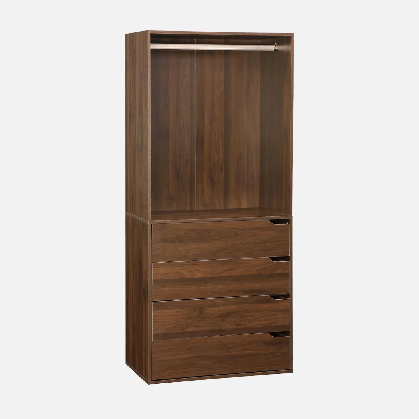 Open kledingkast module hangruimte en 4 lades