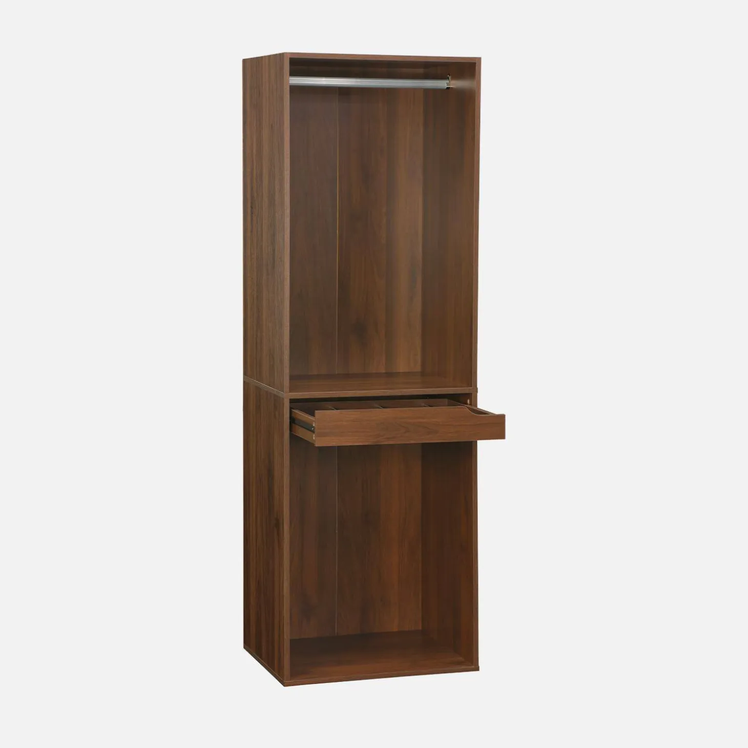 Open kledingkast module met hangruimtes