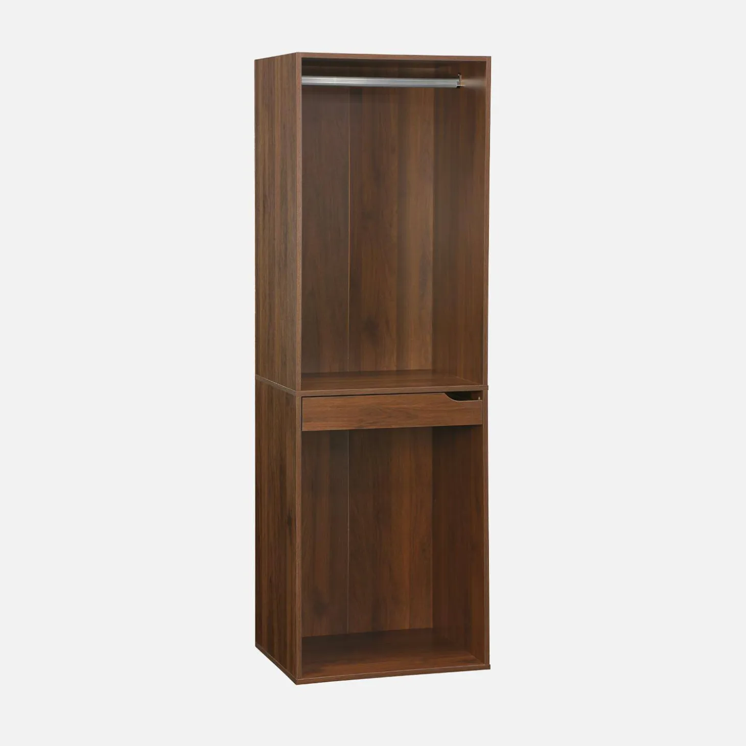 Open kledingkast module met hangruimtes