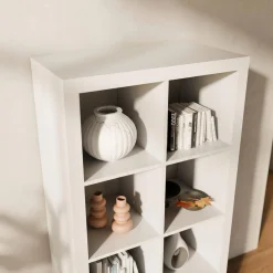 Open vakkenkast met 2 niveaus, 8 vakken