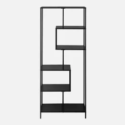 Open wandkast asymmetrisch 6 vakken metaal 77cm