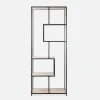 Open wandkast metaal asymmetrisch 6 vakken 77cm