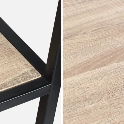 Open wandkast metaal asymmetrisch 6 vakken 77cm