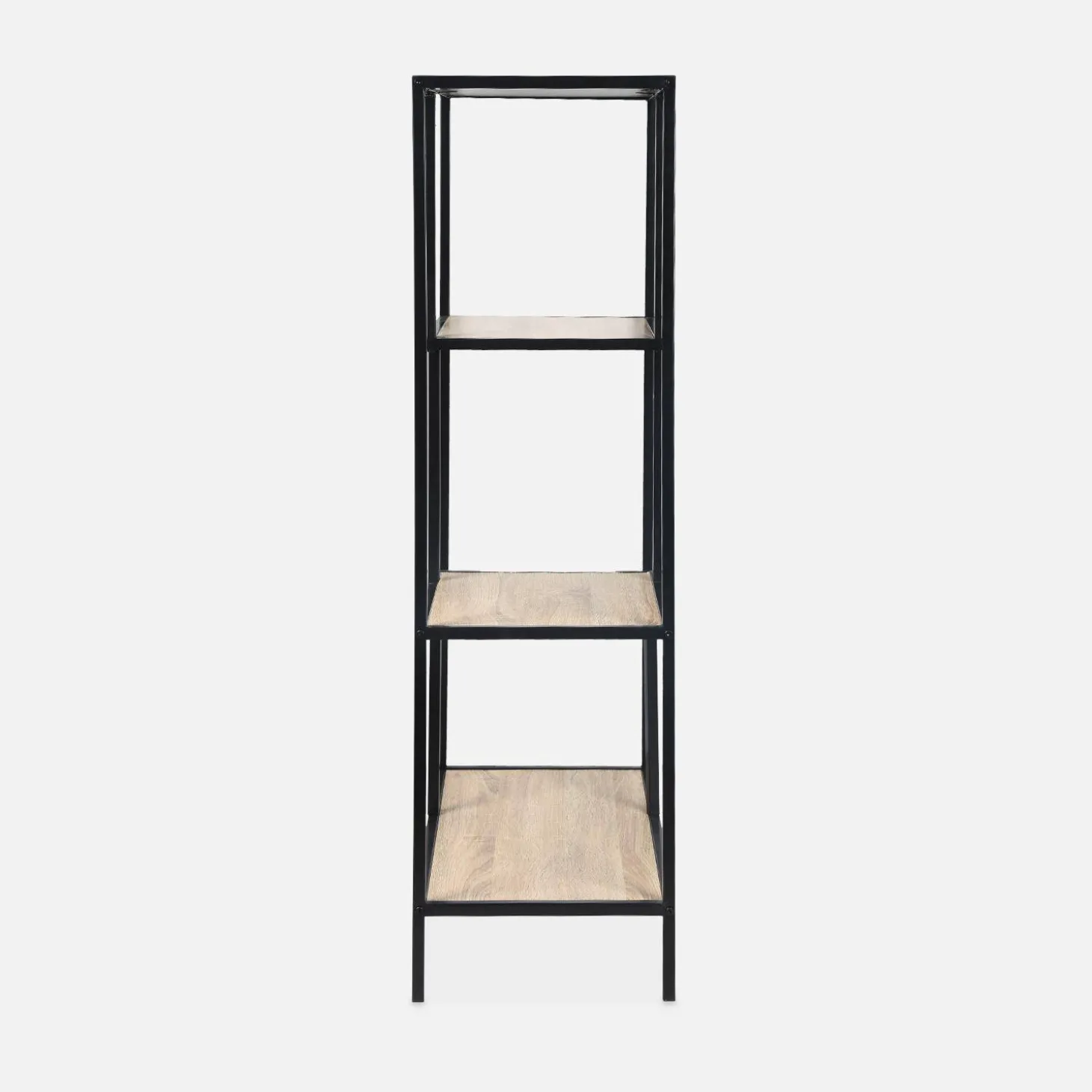 Open wandkast metaal asymmetrisch 4 vakken 69cm