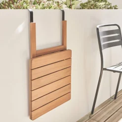 Opklapbare balkontafel hout vierkant 40x40cm
