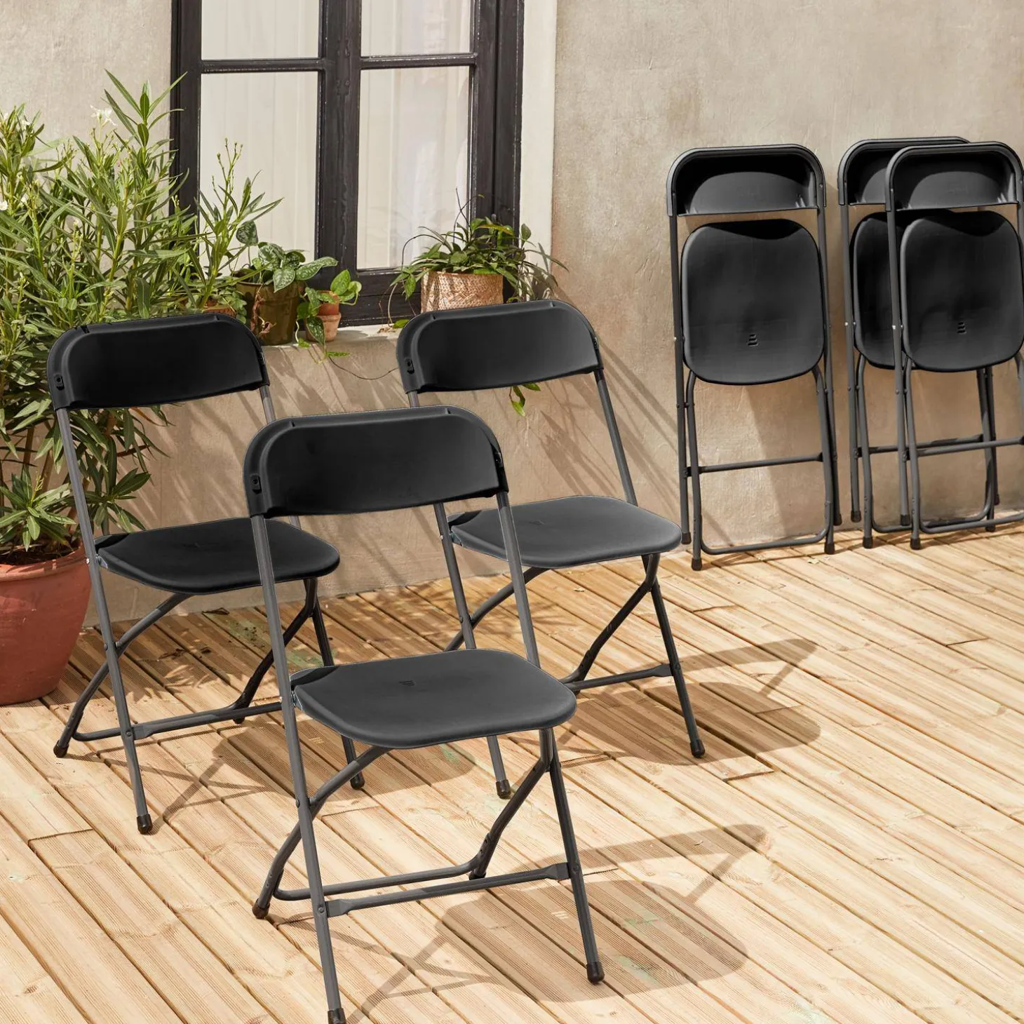 Opklapbare receptie stoel (set van 6)