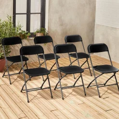 Opklapbare receptie stoel (set van 6)