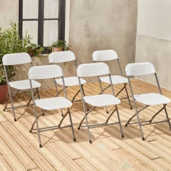 Opklapbare receptie stoel (set van 6)