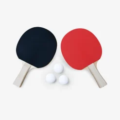 Opklapbare tafeltennistafel voor binnen, 4 rackets en 6 ballen