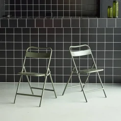 Opklapbare tuinstoelen metaal (set van 2)