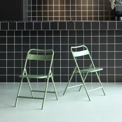 Opklapbare tuinstoelen metaal (set van 2)
