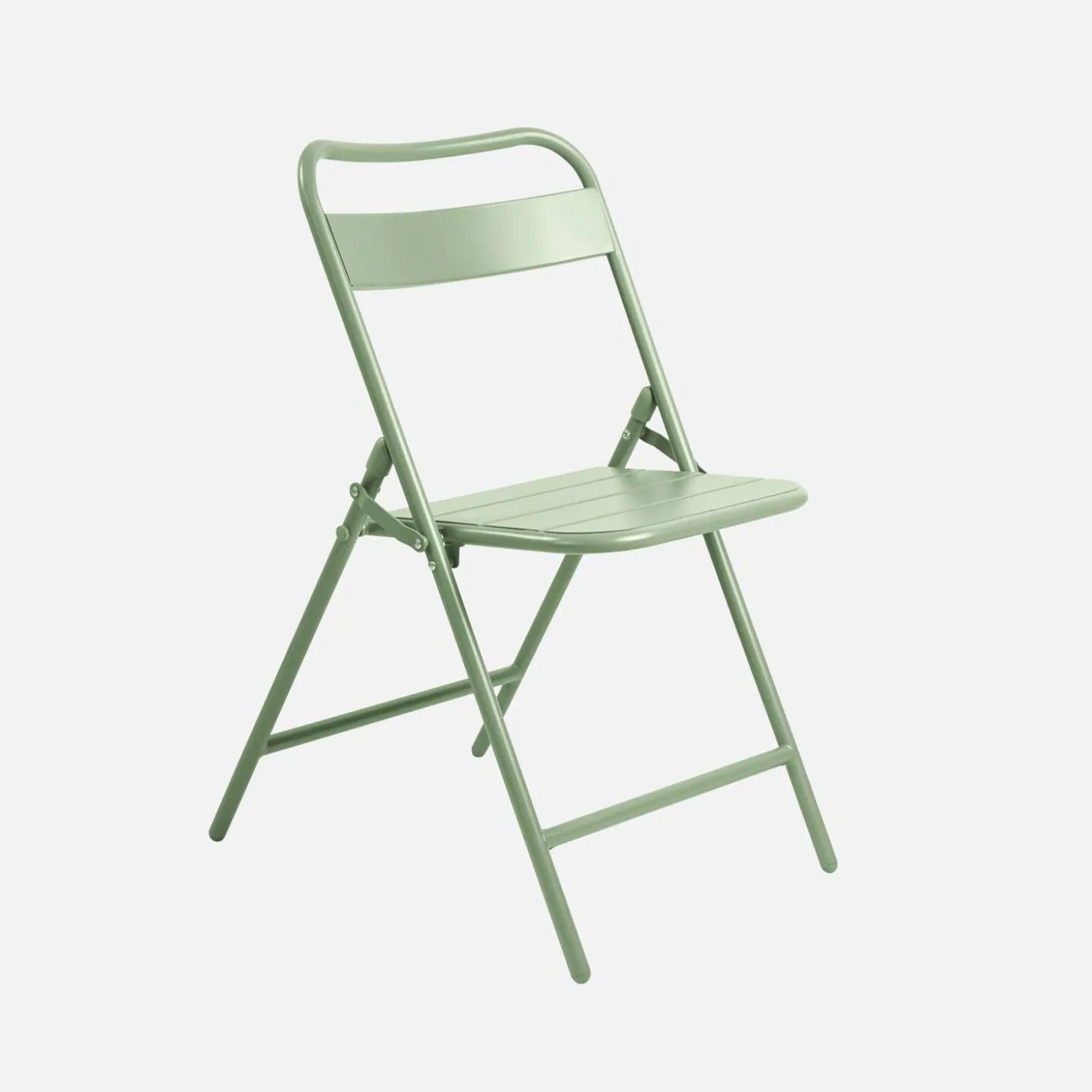 Opklapbare tuintafel met 6 opklapbare stoelen metaal