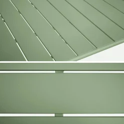 Opklapbare tuintafel met 6 opklapbare stoelen metaal