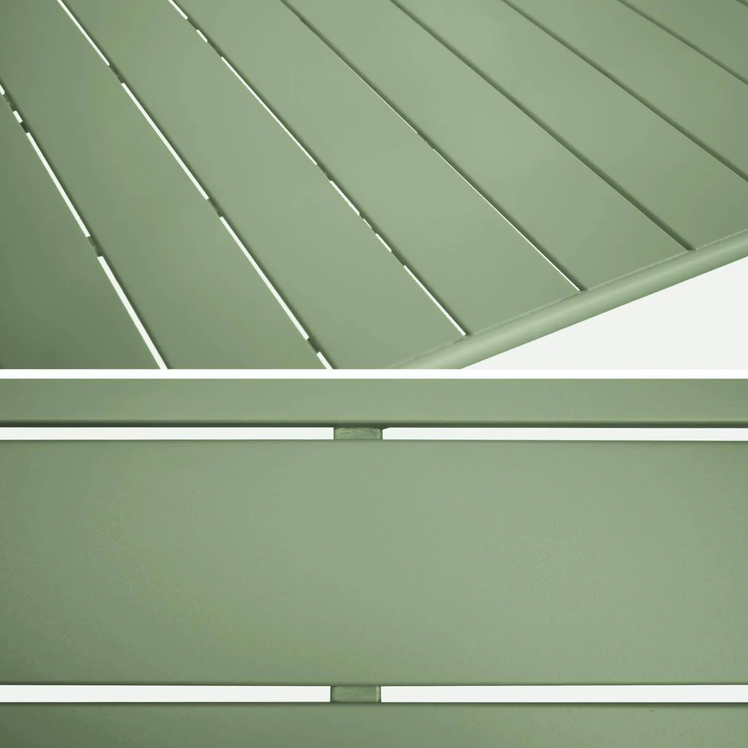 Opklapbare tuintafel met 6 opklapbare stoelen metaal