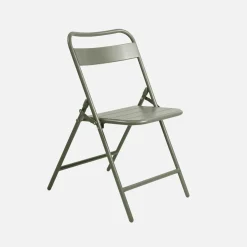 Opklapbare tuintafel met 6 opklapbare stoelen metaal