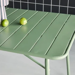 Opklapbare tuintafel met 6 stoelen metaal