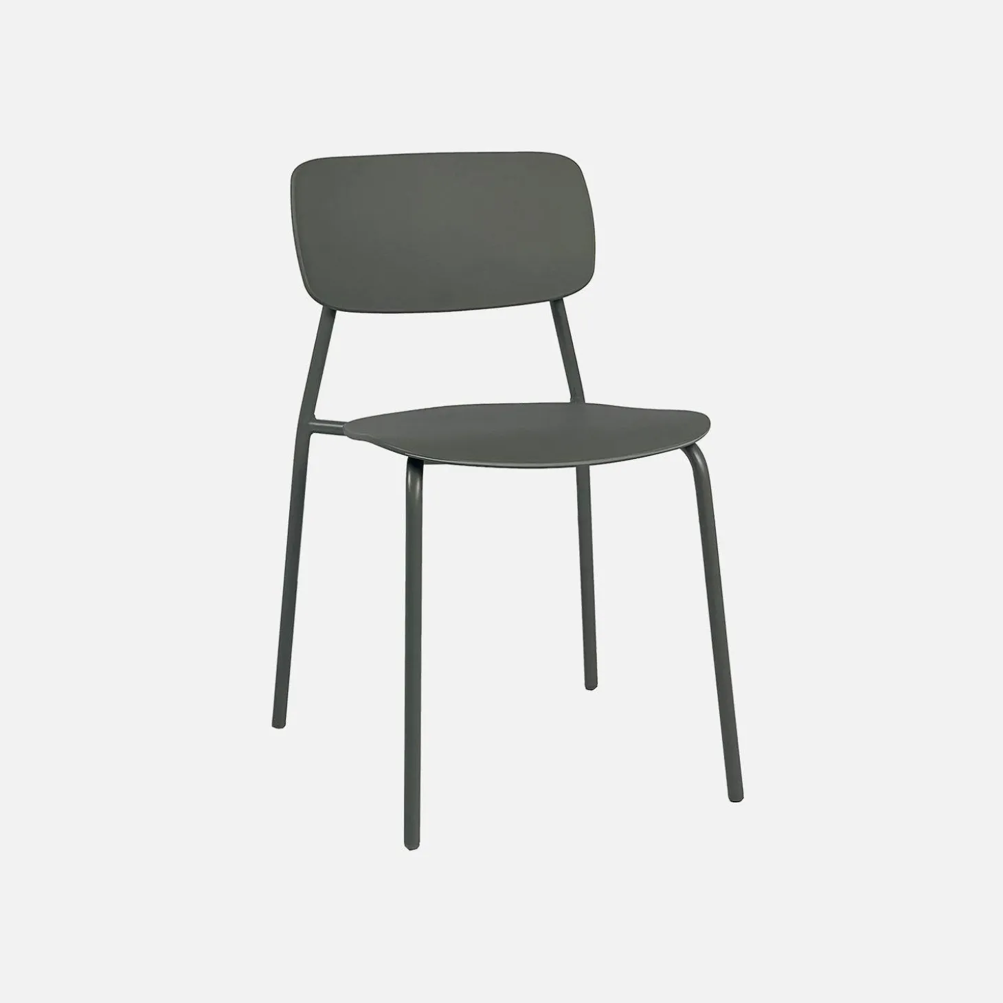 Opklapbare tuintafel + 6 stoelen metaal