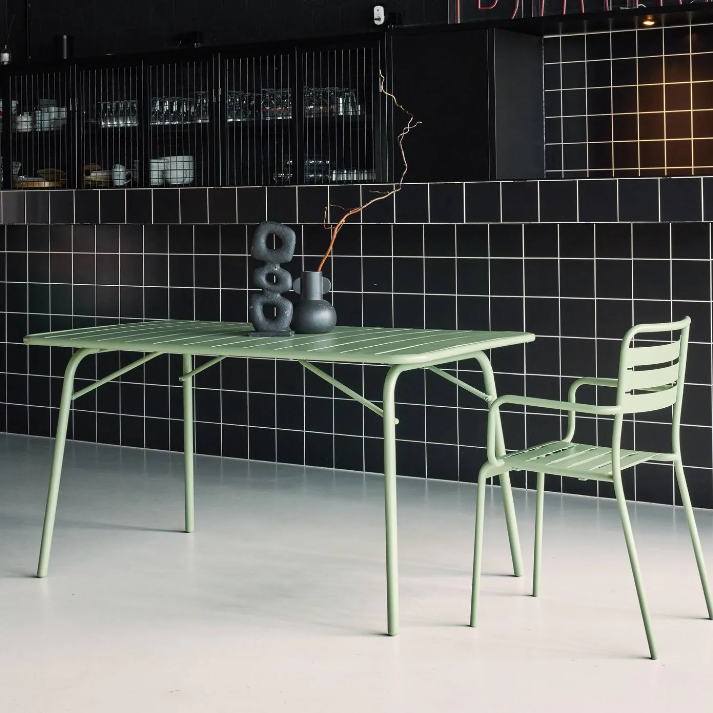 Opvouwbare tuintafel 6 plaatsen metaal