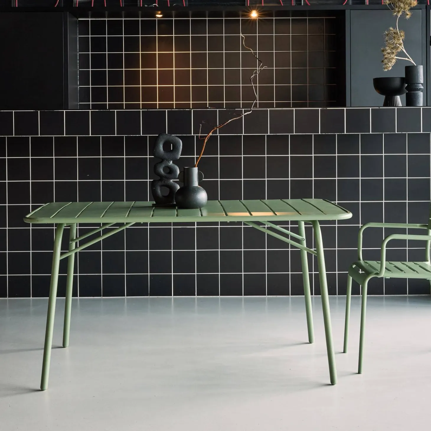 Opvouwbare tuintafel 6 plaatsen metaal