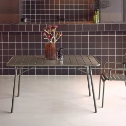 Opvouwbare tuintafel 6 plaatsen metaal