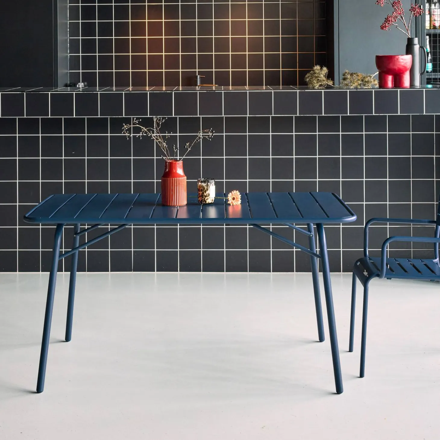 Opvouwbare tuintafel 6 plaatsen metaal
