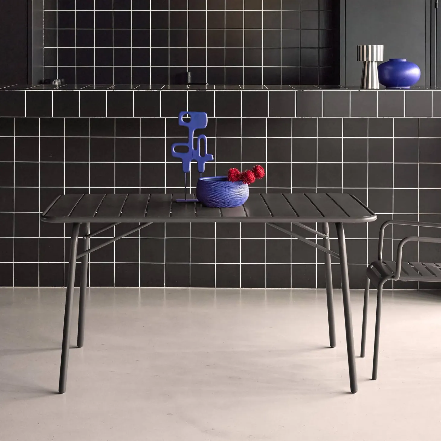 Opvouwbare tuintafel 6 plaatsen metaal