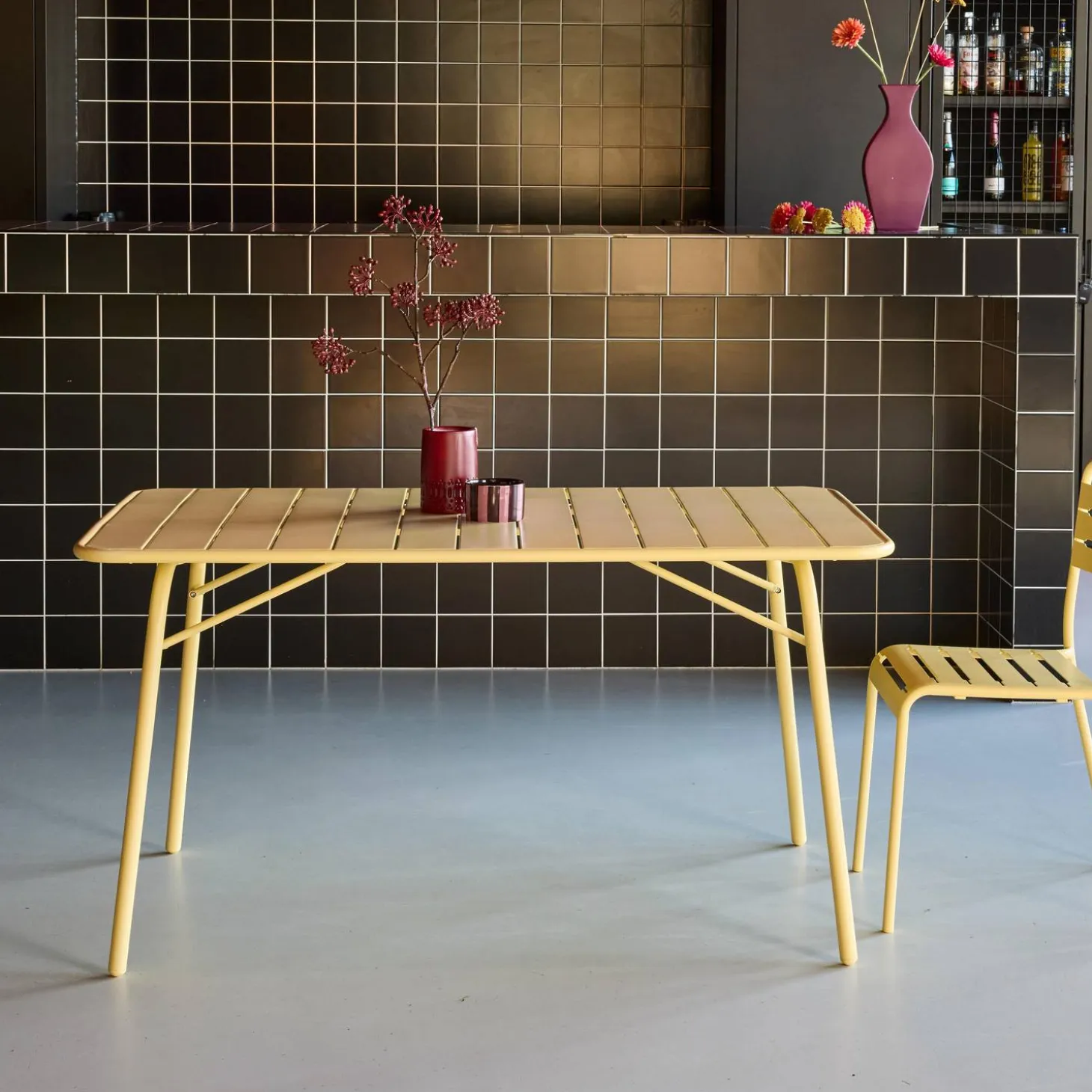 Opvouwbare tuintafel 6 plaatsen metaal