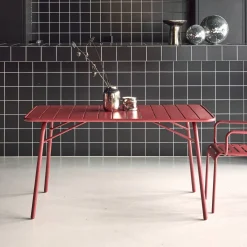 Opvouwbare tuintafel 6 plaatsen metaal