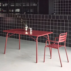 Opvouwbare tuintafel 6 plaatsen metaal