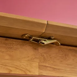 Ovale eettafel verlengbaar rubberhout en eiken fineer 4-6 plaatsen