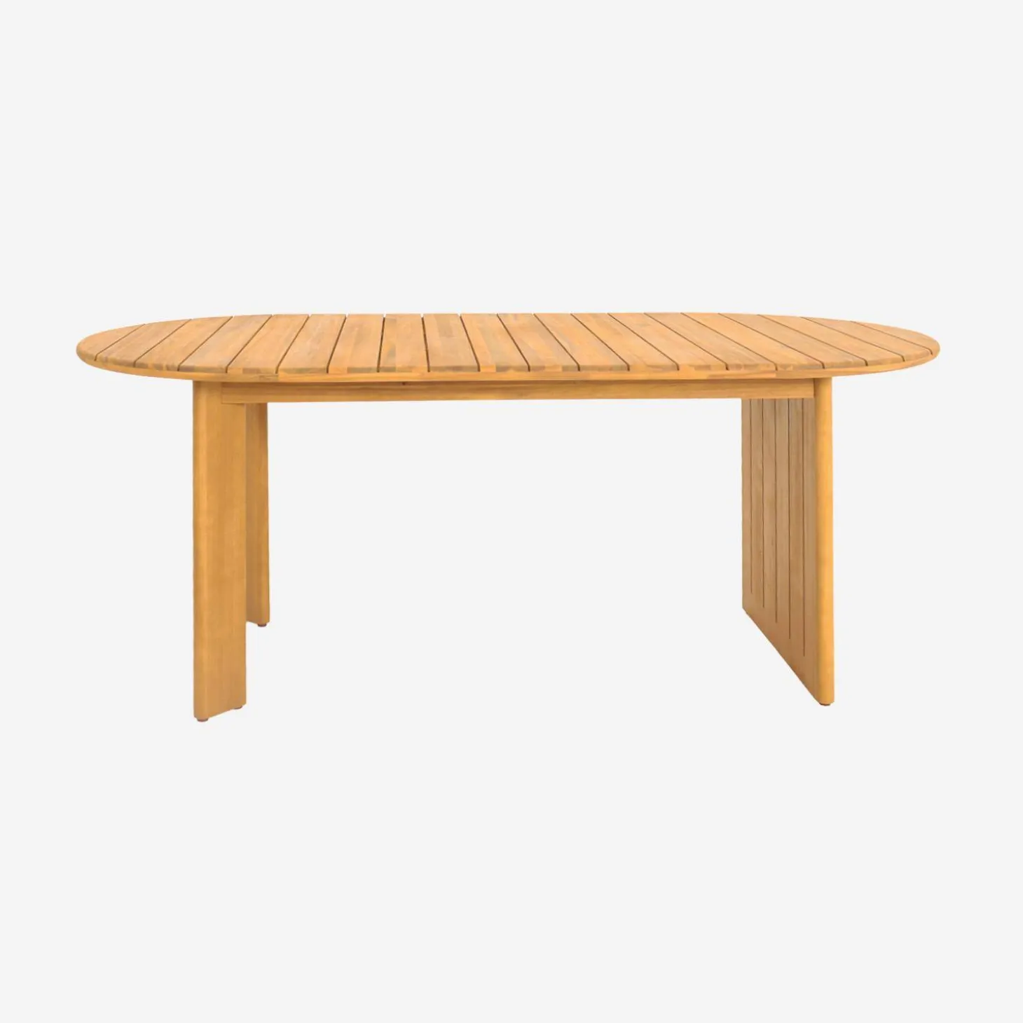 Ovale tuintafel van acaciahout voor 6 personen