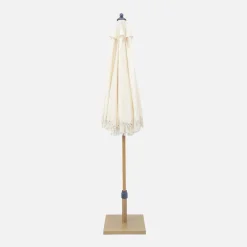 Parasol met franjes 2m staal