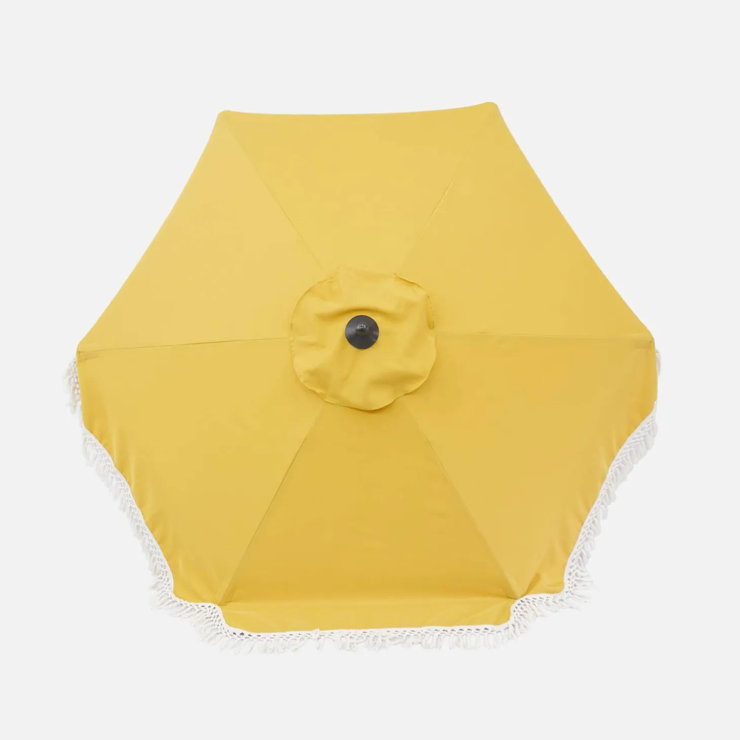 Parasol met franjes 2m staal