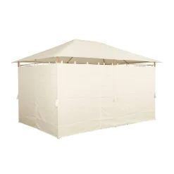 Paviljoen met gordijnen 3x4m