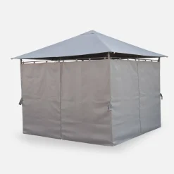 Paviljoen met gordijnen, 3x3m