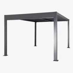 Pergola met lamellendak 3x3m met zonnescherm 3m