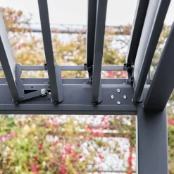 Pergola met lamellendak 4x3m met zonnescherm 4m