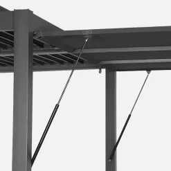 Pergola met lamellendak 4x3m met luifel 3m