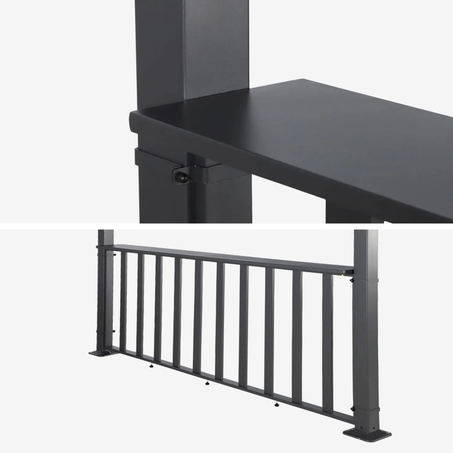 Pergola met lamellendak 3x3m met bar 3m