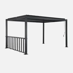 Pergola met lamellendak 4x3m met bar 3m